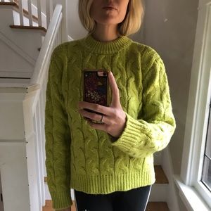 Anthropologie wool cableknit sweater